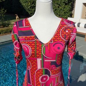 ❤️ Nikki Poulos XS maxi dress. Ruched sleeves.